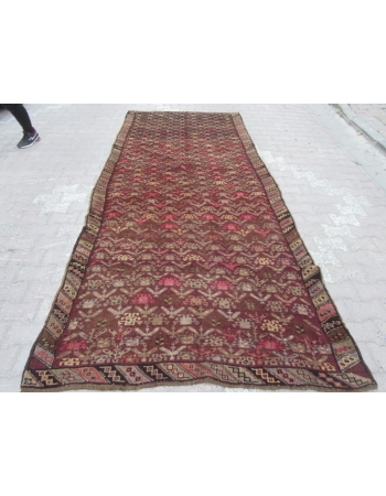 Vintage Traditional Wool Turkish Kars Rug