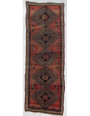 Vintage Traditional Wool Turkish Kars Rug