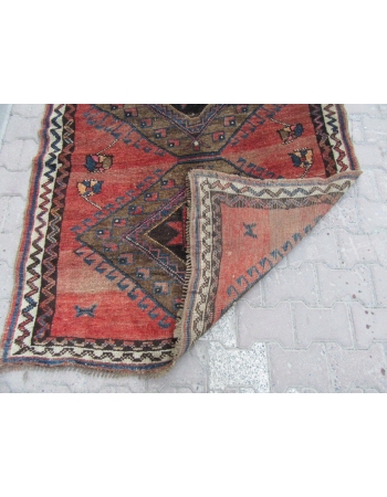 Vintage Traditional Wool Turkish Kars Rug