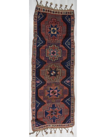 Vintage Unique Turkish Herki Rug