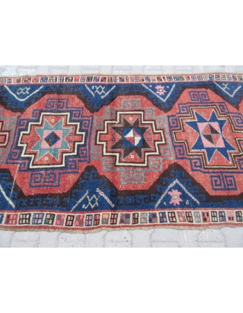 Vintage Unique Turkish Herki Rug