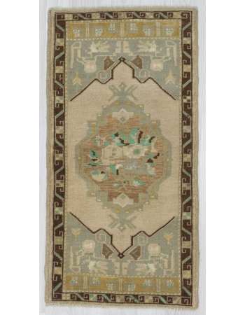 Handknotted Washed Out Mini Rug