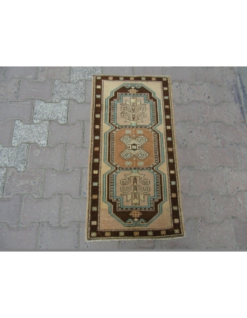 Vintage mini Geometric Turkish Carpet