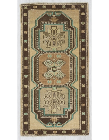 Vintage mini Geometric Turkish Carpet