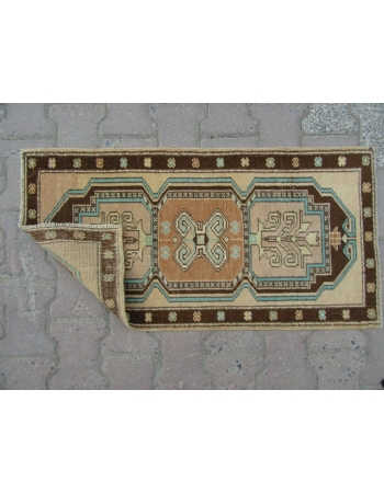 Vintage mini Geometric Turkish Carpet