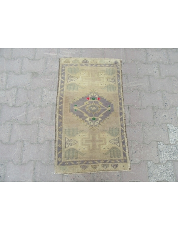 Unique Mini Washed Out Turkish Carpet