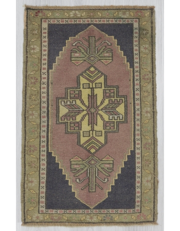 Vintage Decorative Mini Turkish Rug