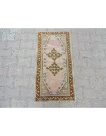 Decorative Washed Out Mini Turkish Carpet