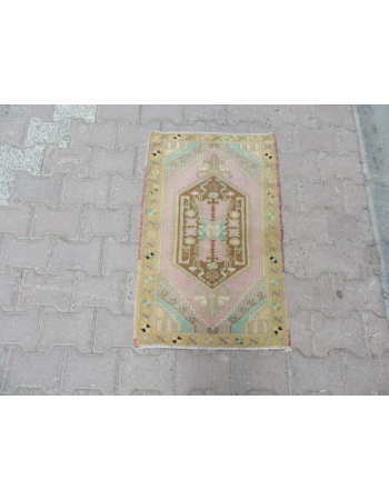 Decorative Washed Out Mini Turkish Carpet