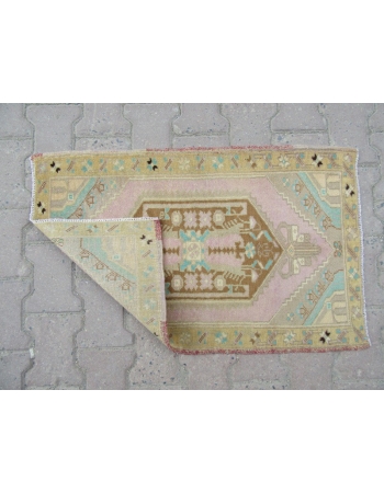 Decorative Washed Out Mini Turkish Carpet