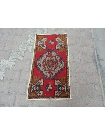 Mini Vintage Red Turkish Carpet