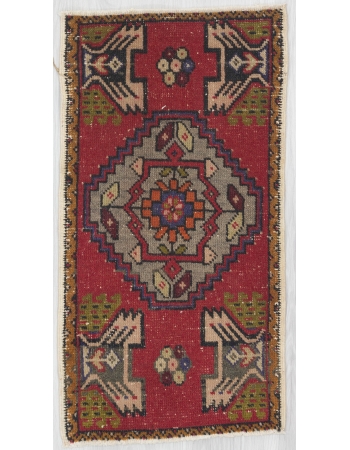 Mini Vintage Red Turkish Carpet