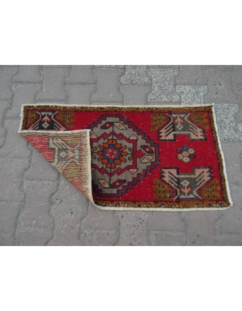 Mini Vintage Red Turkish Carpet