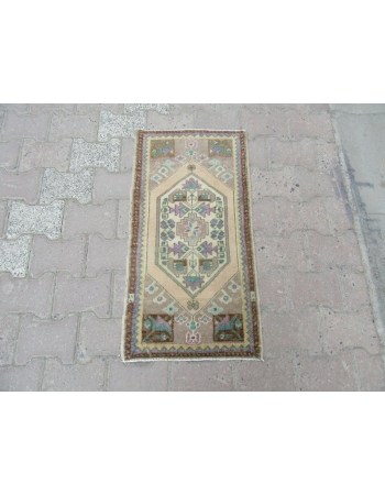 Vintage Decorative Mini Turkish Carpet