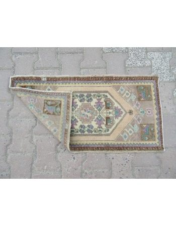 Vintage Decorative Mini Turkish Carpet