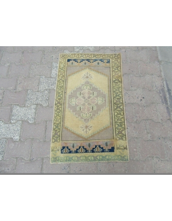 Vintage Mini Pastel Turkish Rug