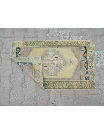 Vintage Mini Pastel Turkish Rug