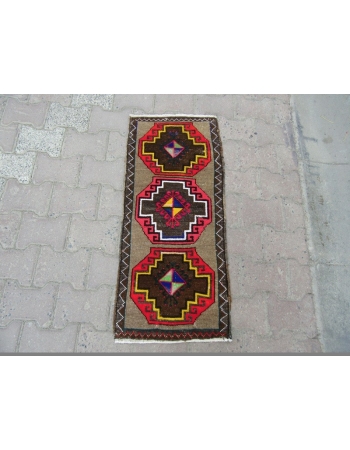 Vintage Mİni Turkish Kars Rug