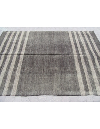 Vintage Striped Goat Hair Kilim Rug