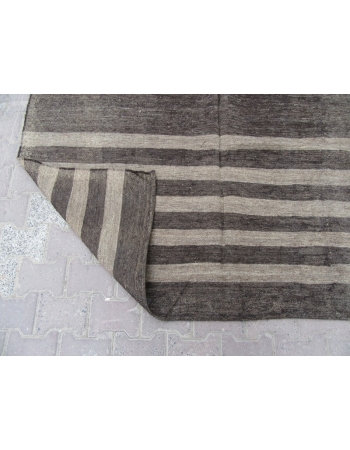 Vintage Striped Goat Hair Kilim Rug