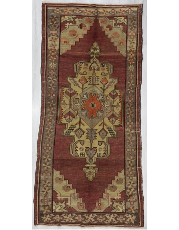 Vintage Decorative Turkish Anatolian Rug