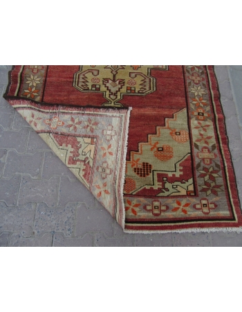 Vintage Decorative Turkish Anatolian Rug