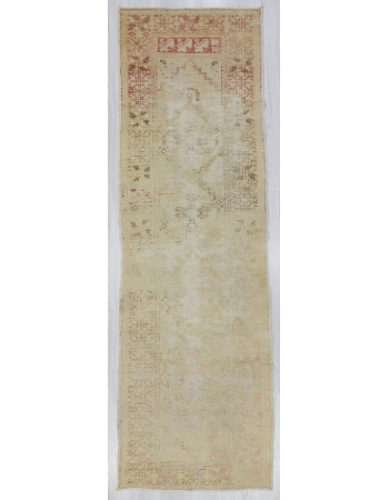 Distressed Worn Turkish Runner Rug