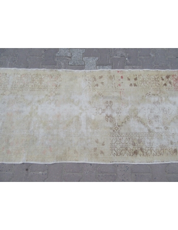 Distressed Worn Turkish Runner Rug