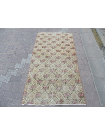 Vintage Decorative Turkish Rug