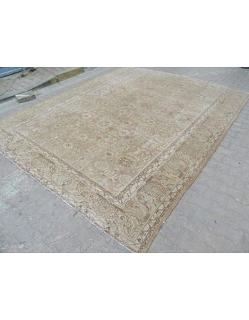 Washed Out Large Vintage Persian Rug