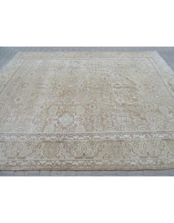 Washed Out Large Vintage Persian Rug