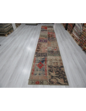 Vintage Decorative Patchwork Runner Rug