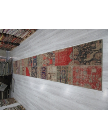 Vintage Decorative Patchwork Runner Rug