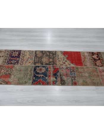 Vintage Decorative Patchwork Runner Rug