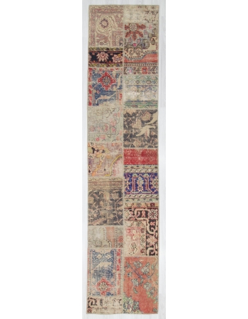 Vintage Unique Patchwork Runner Rug