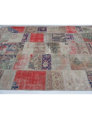 Vintage Large Decorative Patchwork Rug