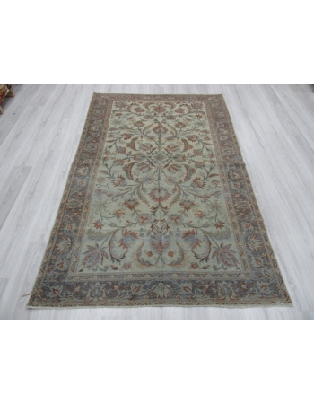 Washed out Distressed Persian Tabriz Rug
