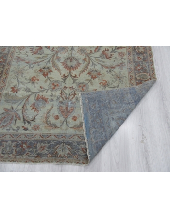 Washed out Distressed Persian Tabriz Rug