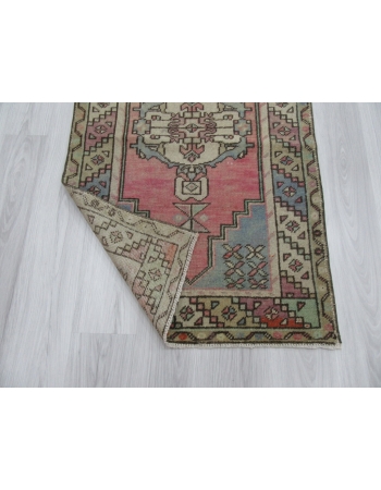 Vintage Decorative Turkish Runner Rug