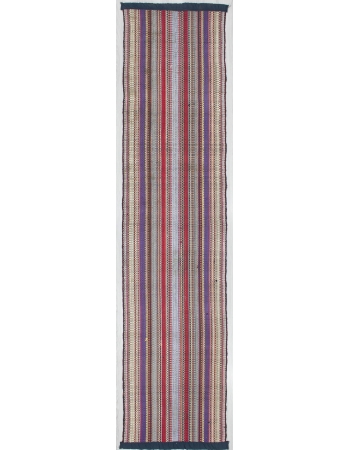 Hand Loomed Vertical Striped Kilim Rug