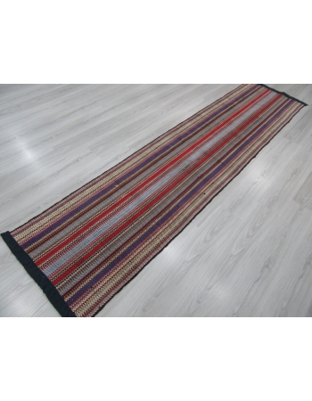 Hand Loomed Vertical Striped Kilim Rug