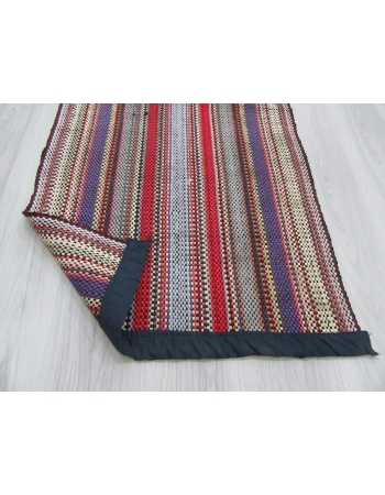 Hand Loomed Vertical Striped Kilim Rug