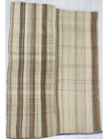 Vintage Natural Turkish Kilim Rug