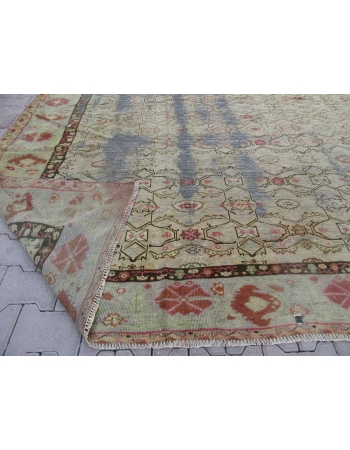 Distressed Antique Oversized Sqaure Rug