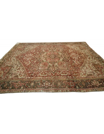 Washed Out Vintage Persian Hareez Rug