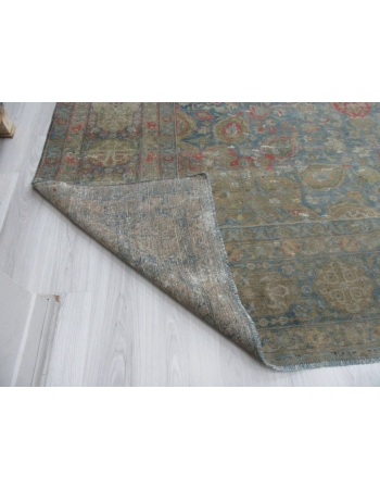 Oversized Antique Distressed Persian Tabriz Rug