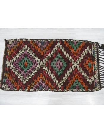 Embroidered Decorative Small Kilim Rug
