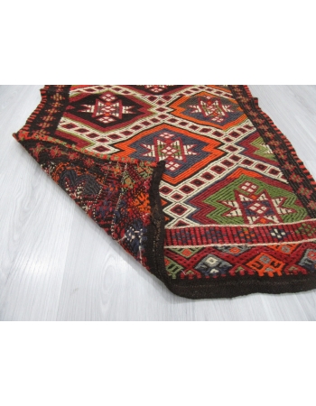 Embroidered Decorative Small Kilim Rug