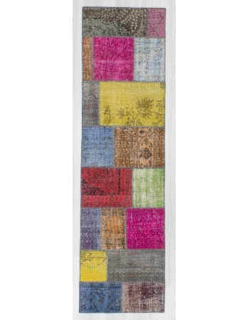 Vintage Colorful Patchwork Mini Runner