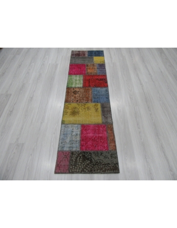 Vintage Colorful Patchwork Mini Runner